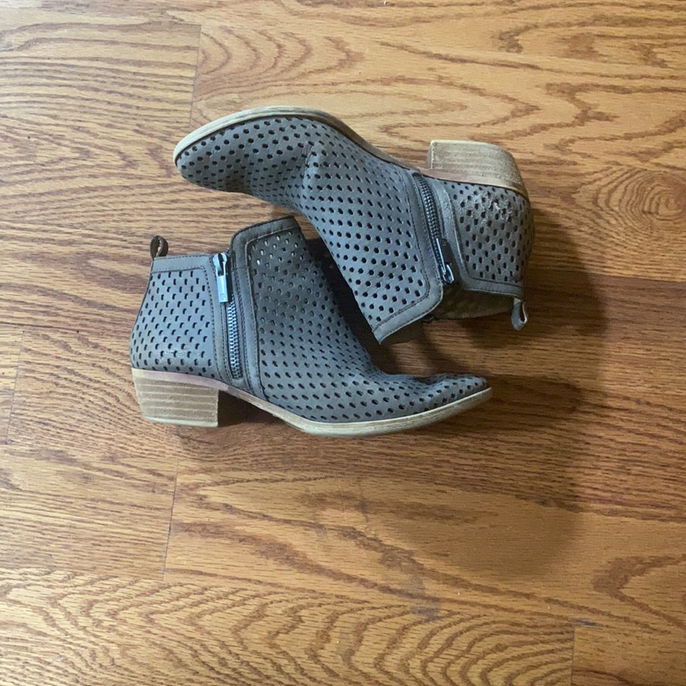 Lucky brand booties with cutouts